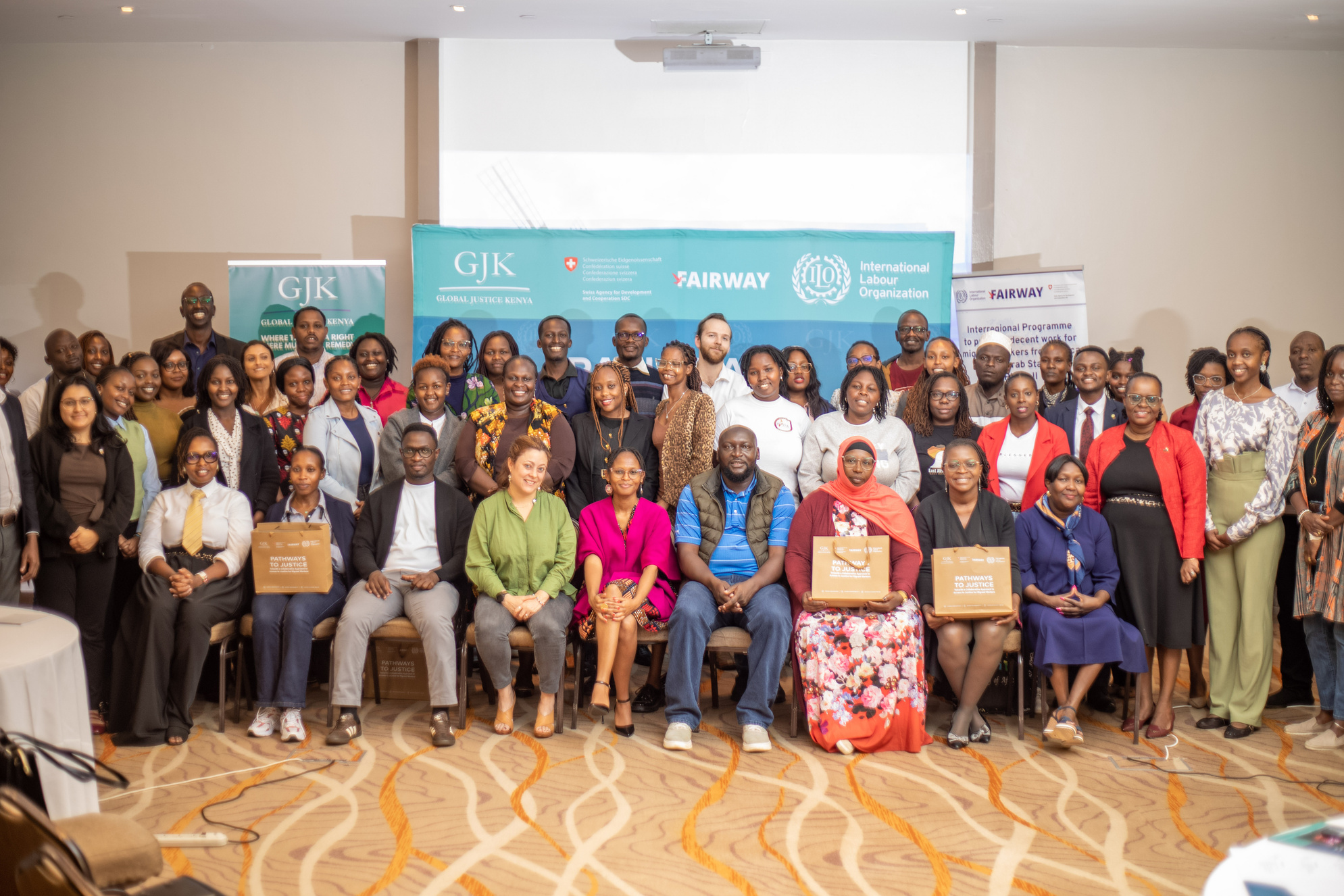 Participants at Global Justice Kenya’s national justice co-design workshop